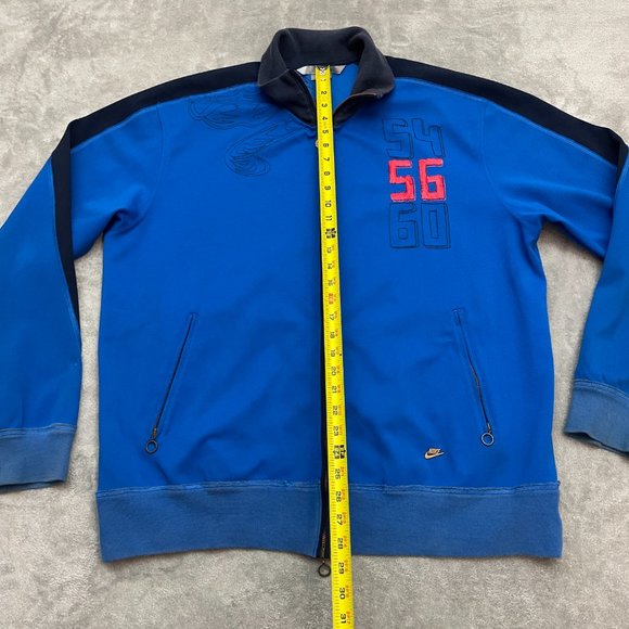 Vintage Nike Korea Soccer stitched Tiger KFA Zip Up Track Jacket Mens XL Blue - Picture 7 of 12